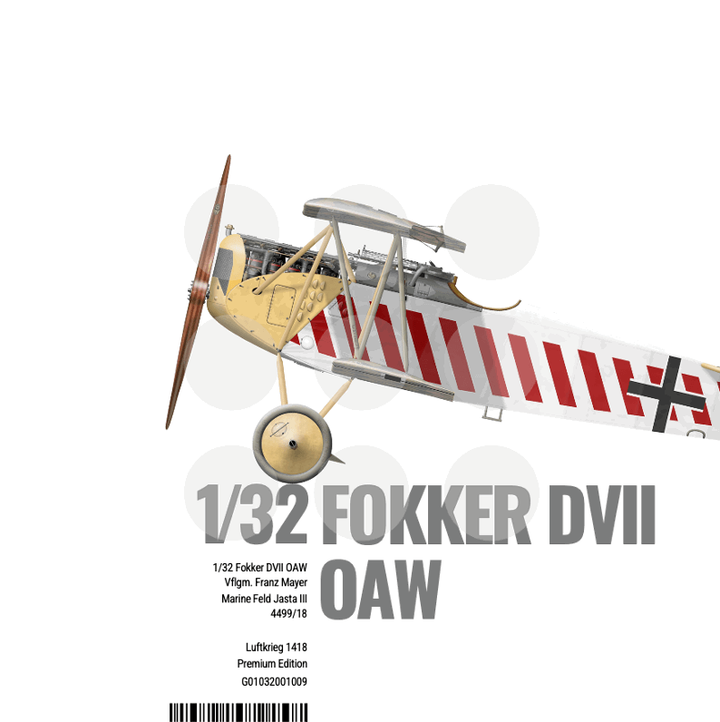 1/32 Fokker DVII OAW - Franz Mayer - Premium Edition - Gothaforce