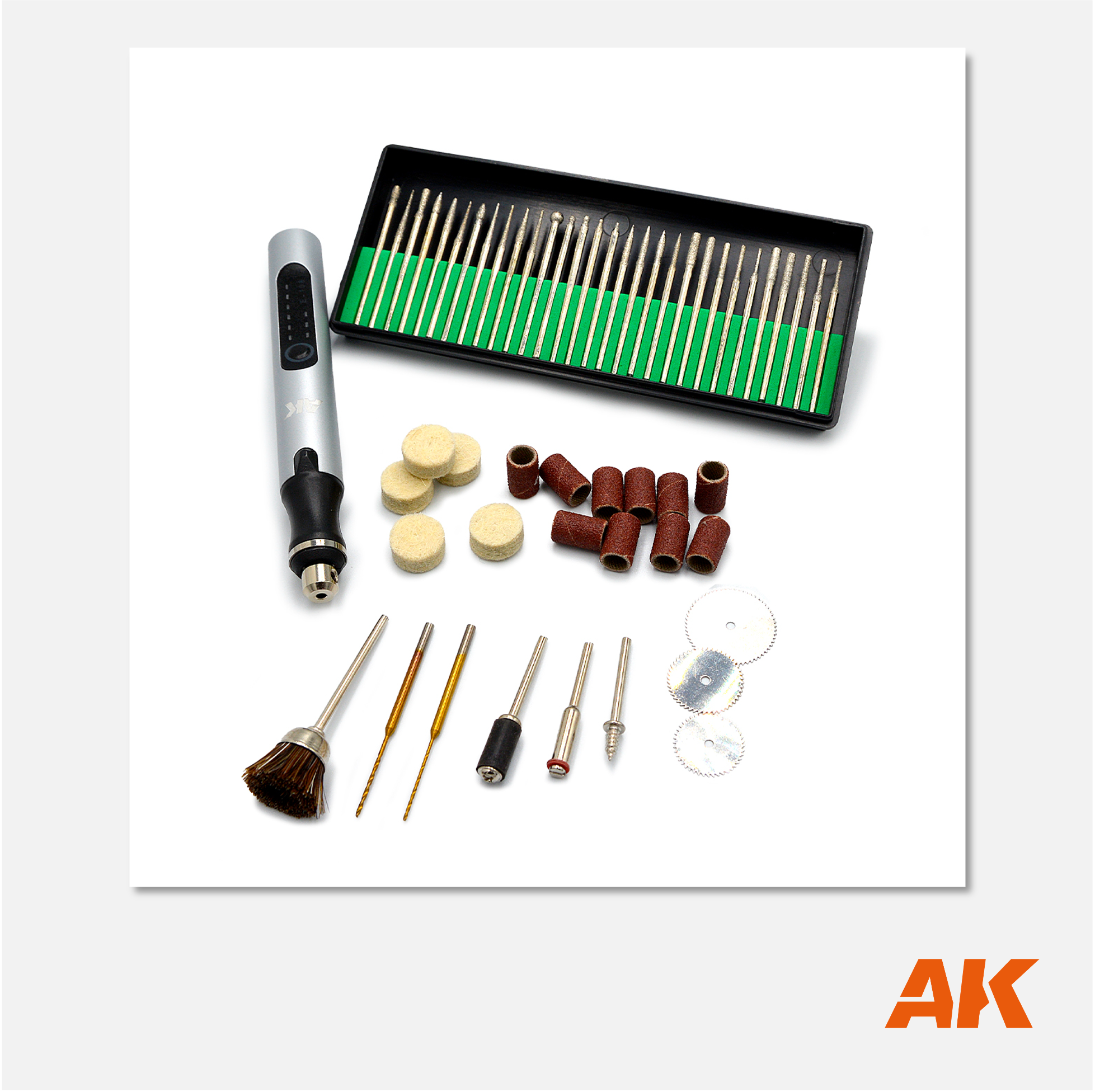 AK Cordless Rotary Tool w/ Accessories