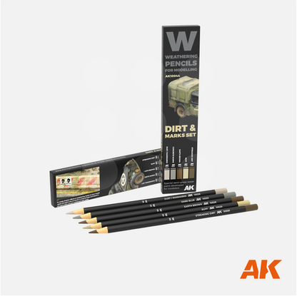 AK Interactive - Weathering Pencils Set - Dirt & Marks - AK10044 - Gothaforce