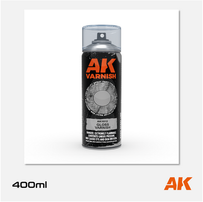 AK Gloss Varnish Spray 400ml (2 nozzles)