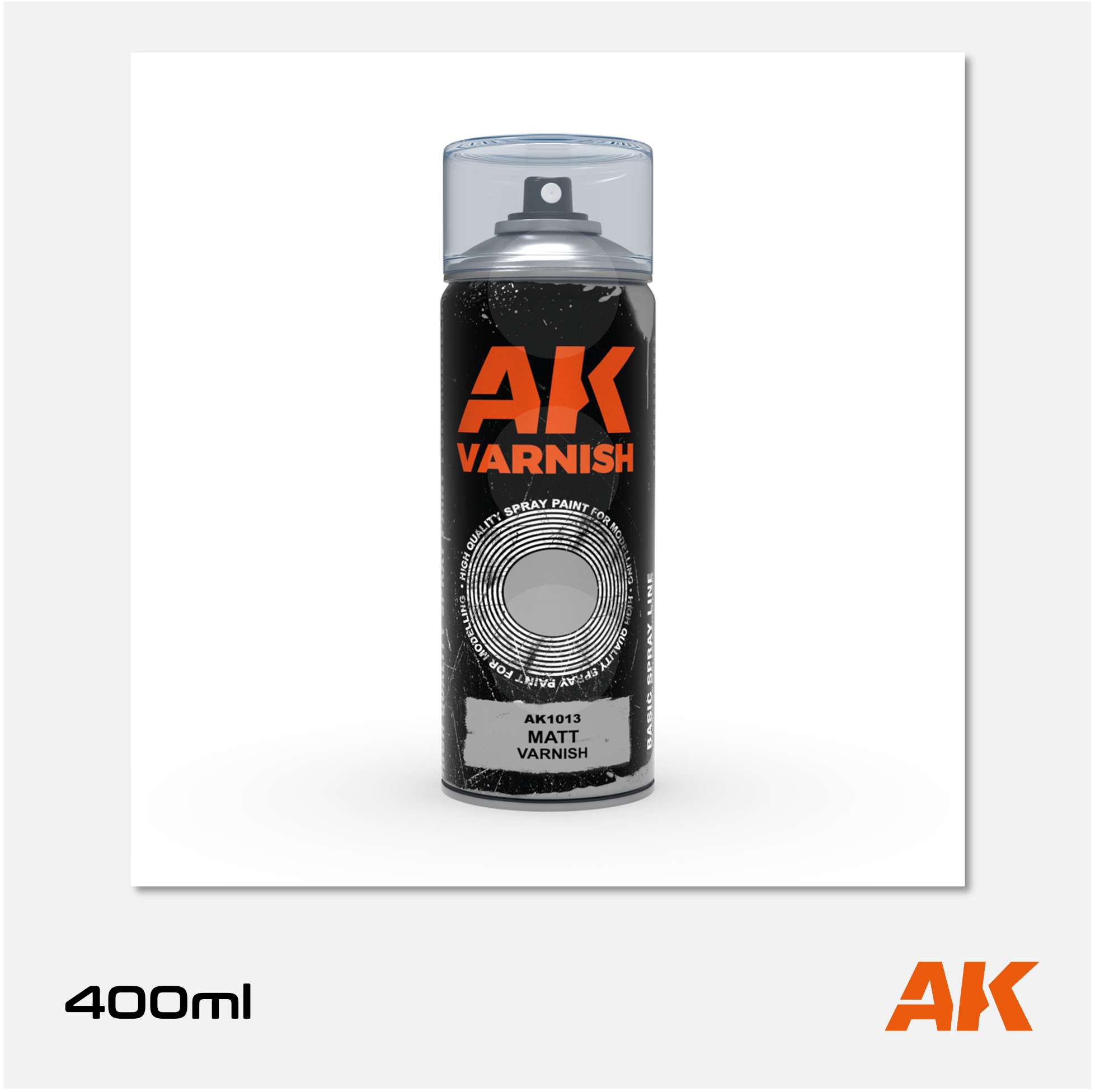 AK Matt Varnish Spray 400ml (2 nozzles)