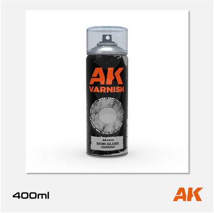 AK Semi-Gloss Varnish Spray 400ml (2 nozzles)