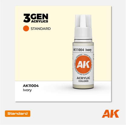 AK Interactive - 3Gen Acrylics Paint - Ivory - AK11004 - Gothaforce