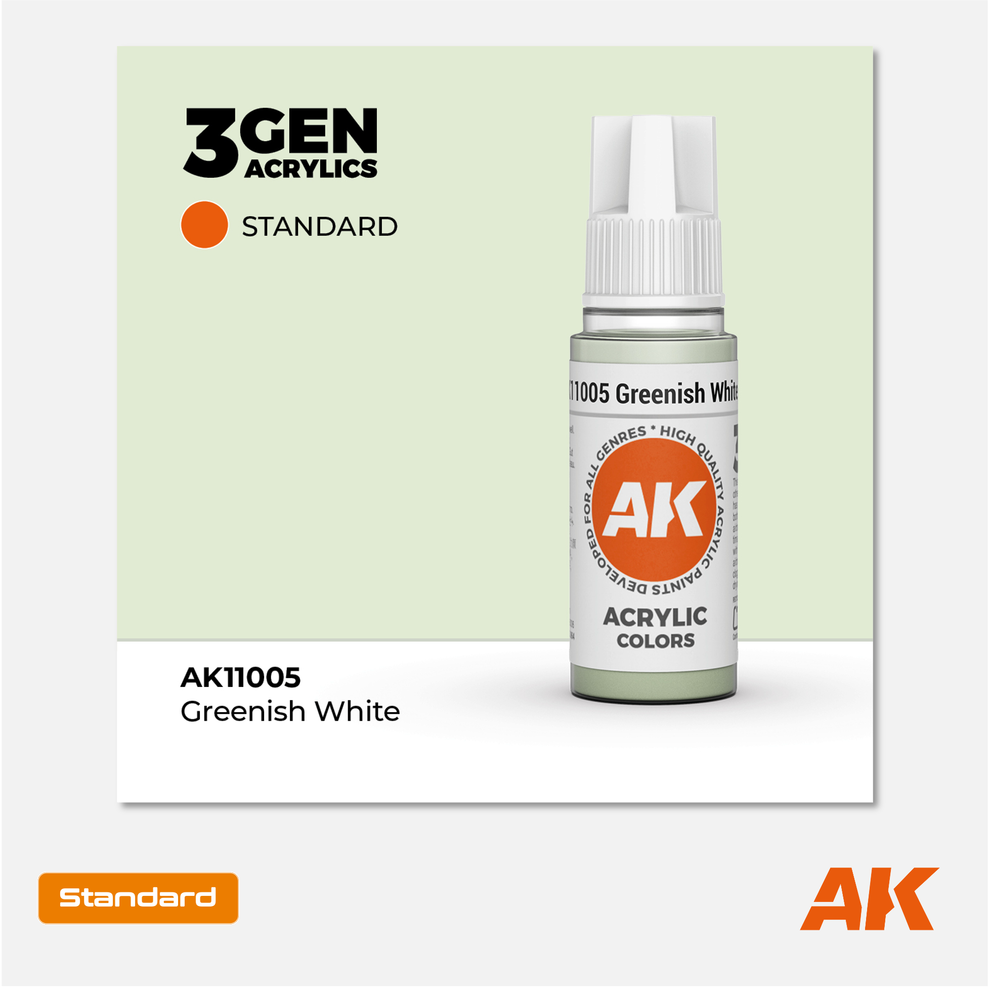 AK Interactive - 3Gen Acrylics Paint - Greenish White - AK11005 - Gothaforce
