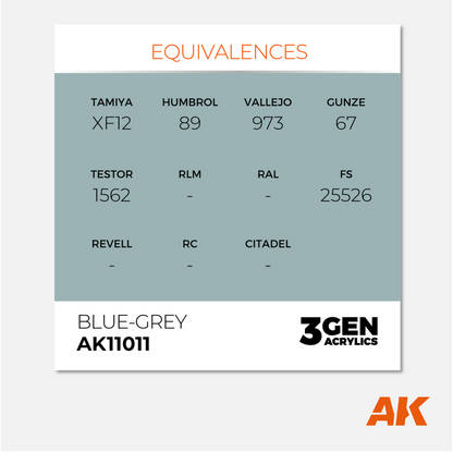 AK Interactive - 3Gen Acrylics Paint - Blue-Grey - AK11011 - Gothaforce