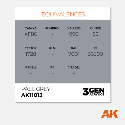 AK Interactive - 3Gen Acrylics Paint - Pale Grey - AK11013 - Gothaforce