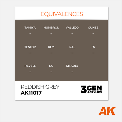 AK Interactive - 3Gen Acrylics Paint - Reddish Grey - AK11017 - Gothaforce