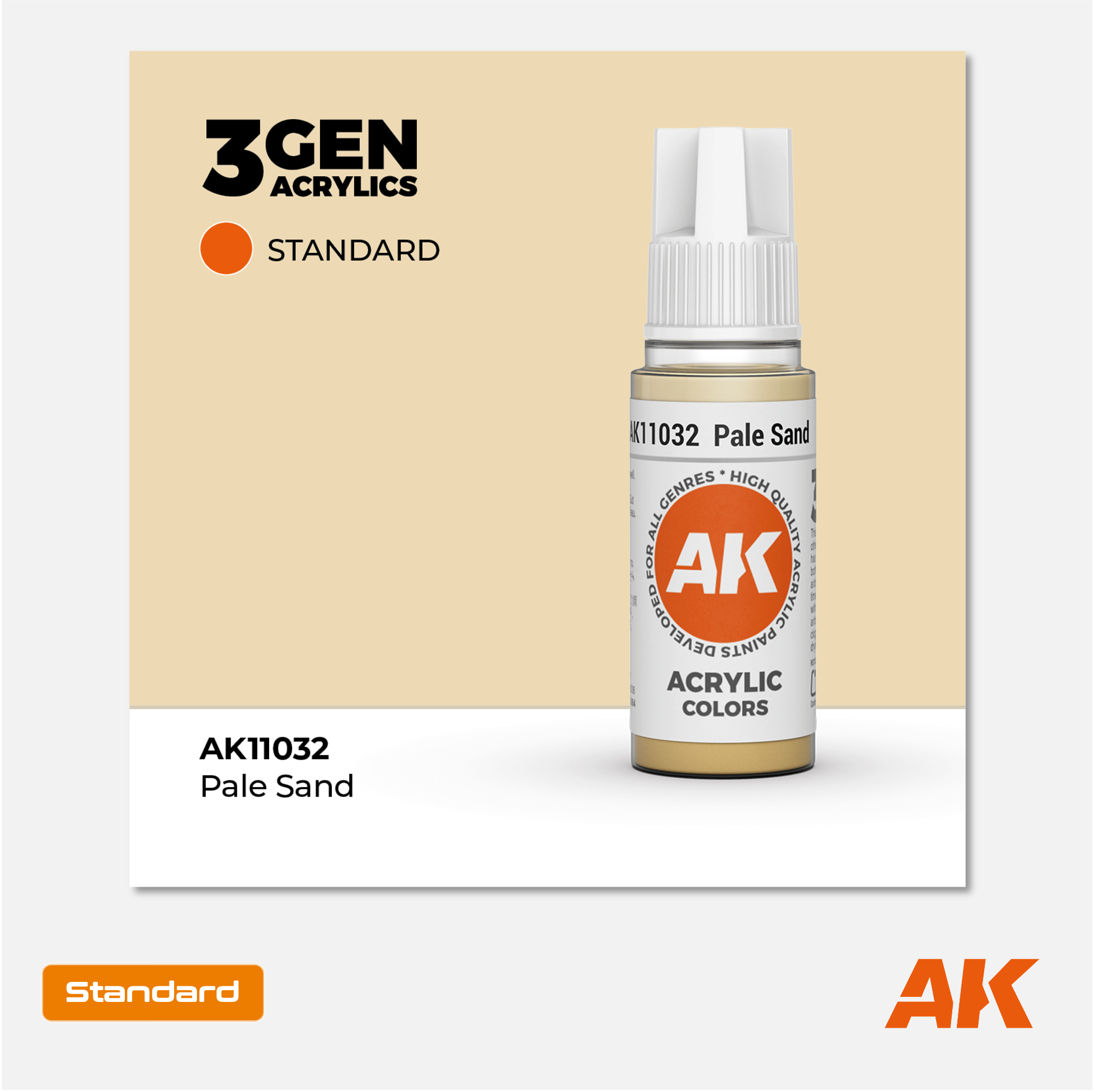 AK Interactive - 3Gen Acrylics Paint - Pale Sand - AK11032 - Gothaforce