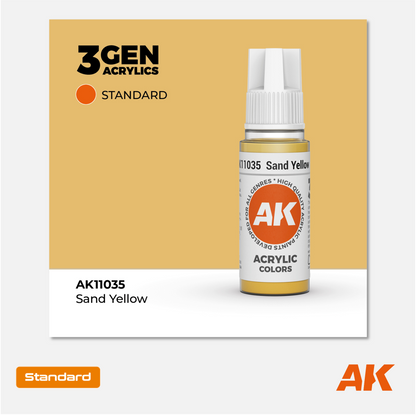 AK Interactive - 3Gen Acrylics Paint - Sand Yellow - AK11035 - Gothaforce