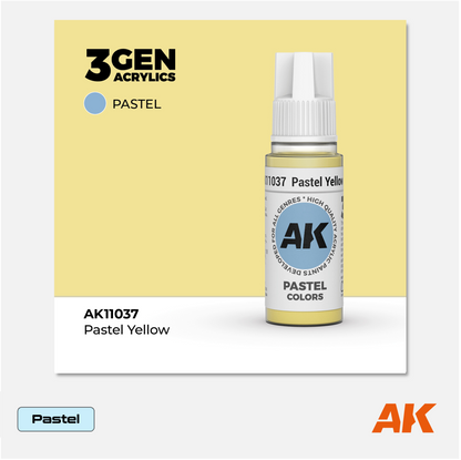 AK Interactive - 3Gen Acrylics Paint - Pastel Yellow - AK11037 - Gothaforce