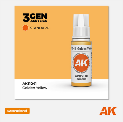 AK Interactive - 3Gen Acrylics Paint - Golden Yellow - AK11041 - Gothaforce