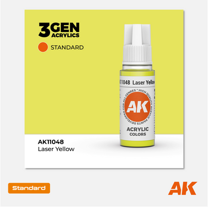 AK Interactive - 3Gen Acrylics Paint - Laser Yellow - AK11048 - Gothaforce
