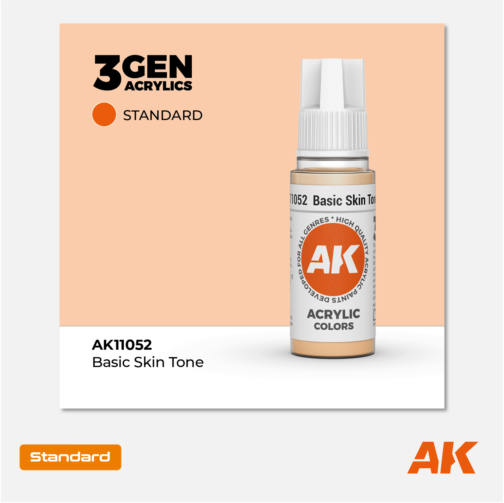 AK Interactive - 3Gen Acrylics Paint - Basic Skin Tone - AK11052 - Gothaforce