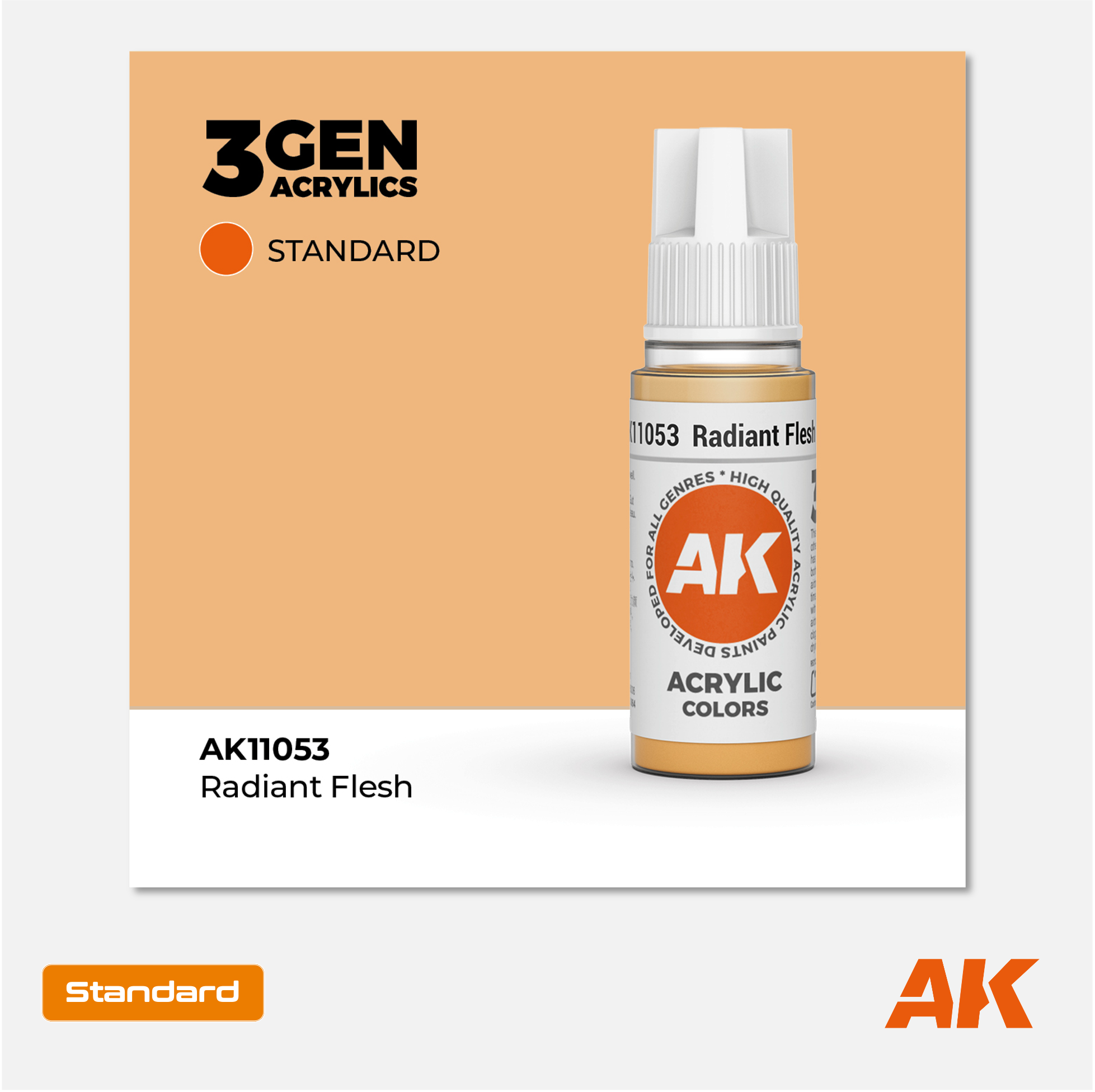 AK Interactive - 3Gen Acrylics Paint - Radiant Flesh - AK11053 - Gothaforce