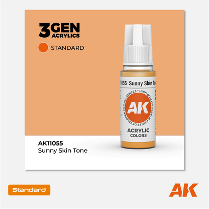 AK Interactive - 3Gen Acrylics Paint - Sunny Skin Tone - AK11055 - Gothaforce