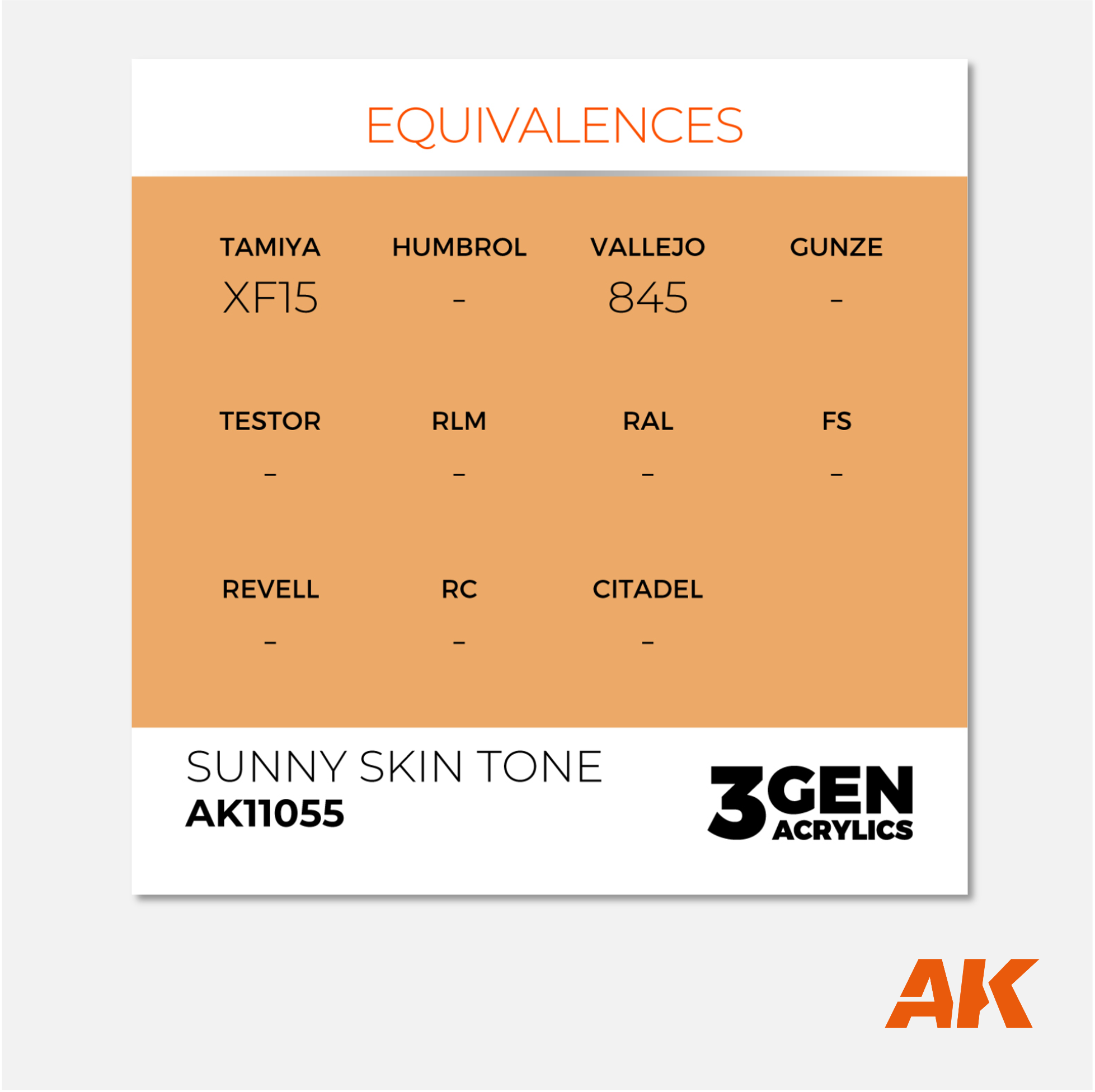 AK Interactive - 3Gen Acrylics Paint - Sunny Skin Tone - AK11055 - Gothaforce