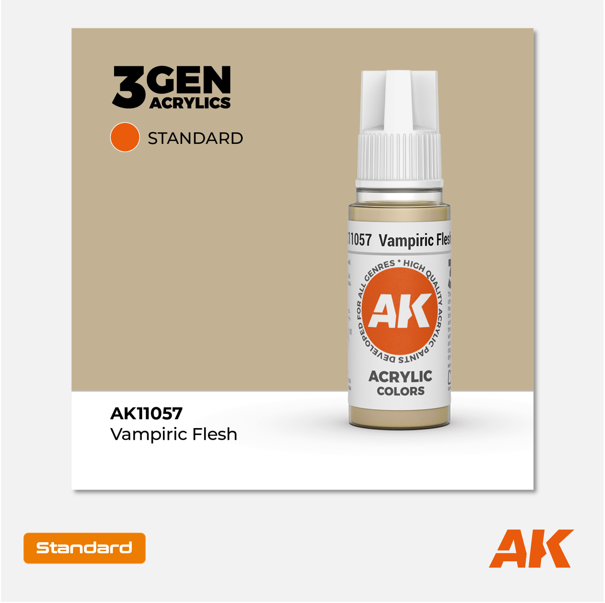 AK Interactive - 3Gen Acrylics Paint - Vampiric Flesh - AK11057 - Gothaforce