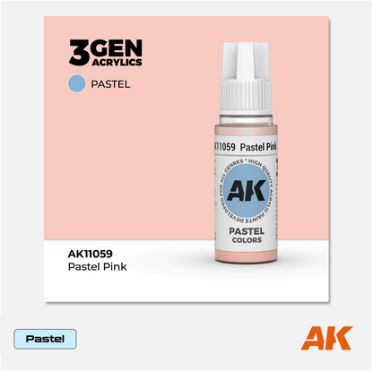 AK Interactive - 3Gen Acrylics Paint - Pastel Pink - AK11059 - Gothaforce