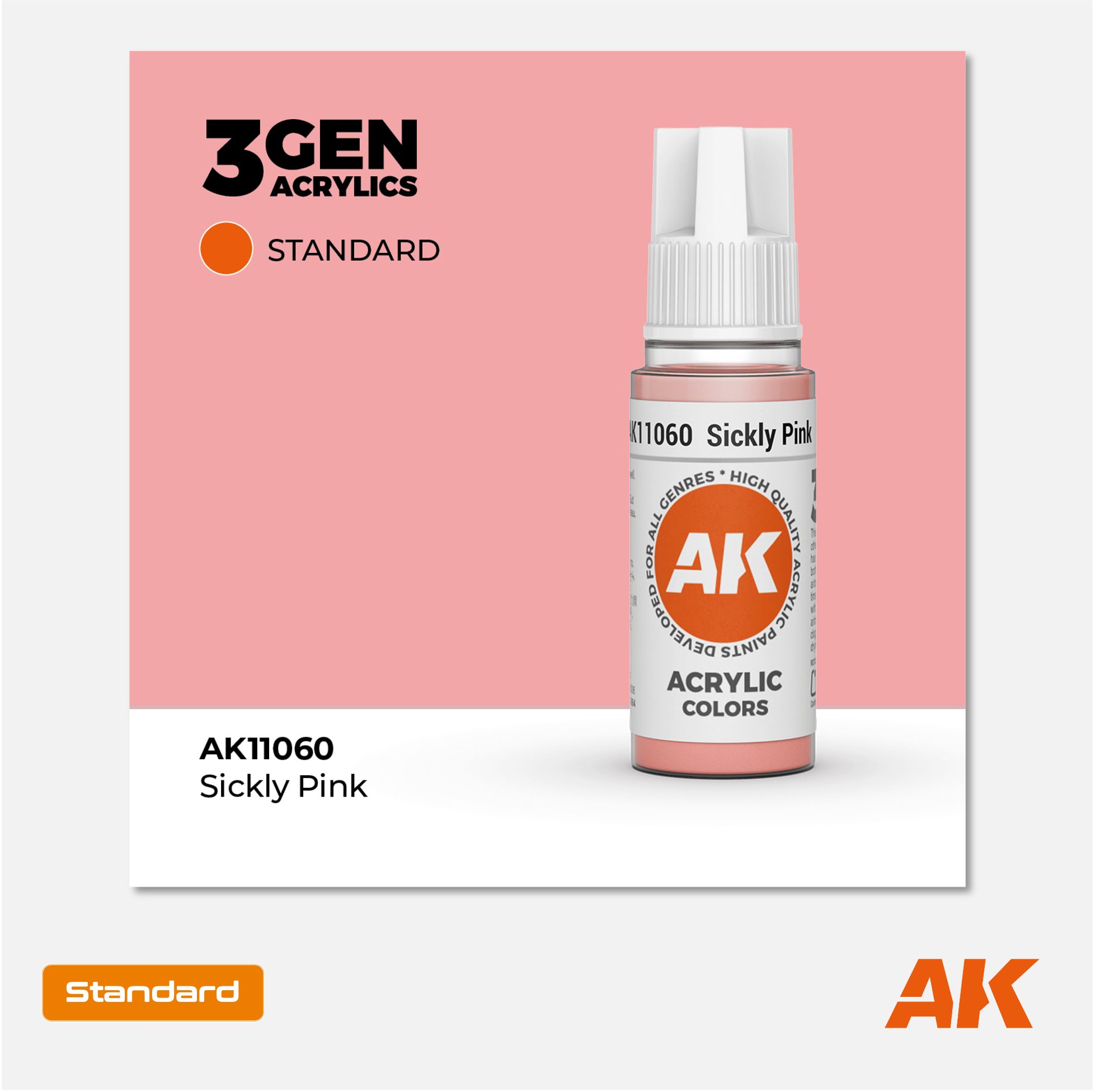 AK Interactive - 3Gen Acrylics Paint - Sickly Pink - AK11060 - Gothaforce