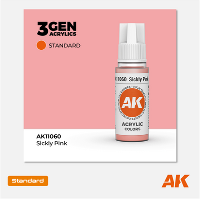 AK Interactive - 3Gen Acrylics Paint - Sickly Pink - AK11060 - Gothaforce
