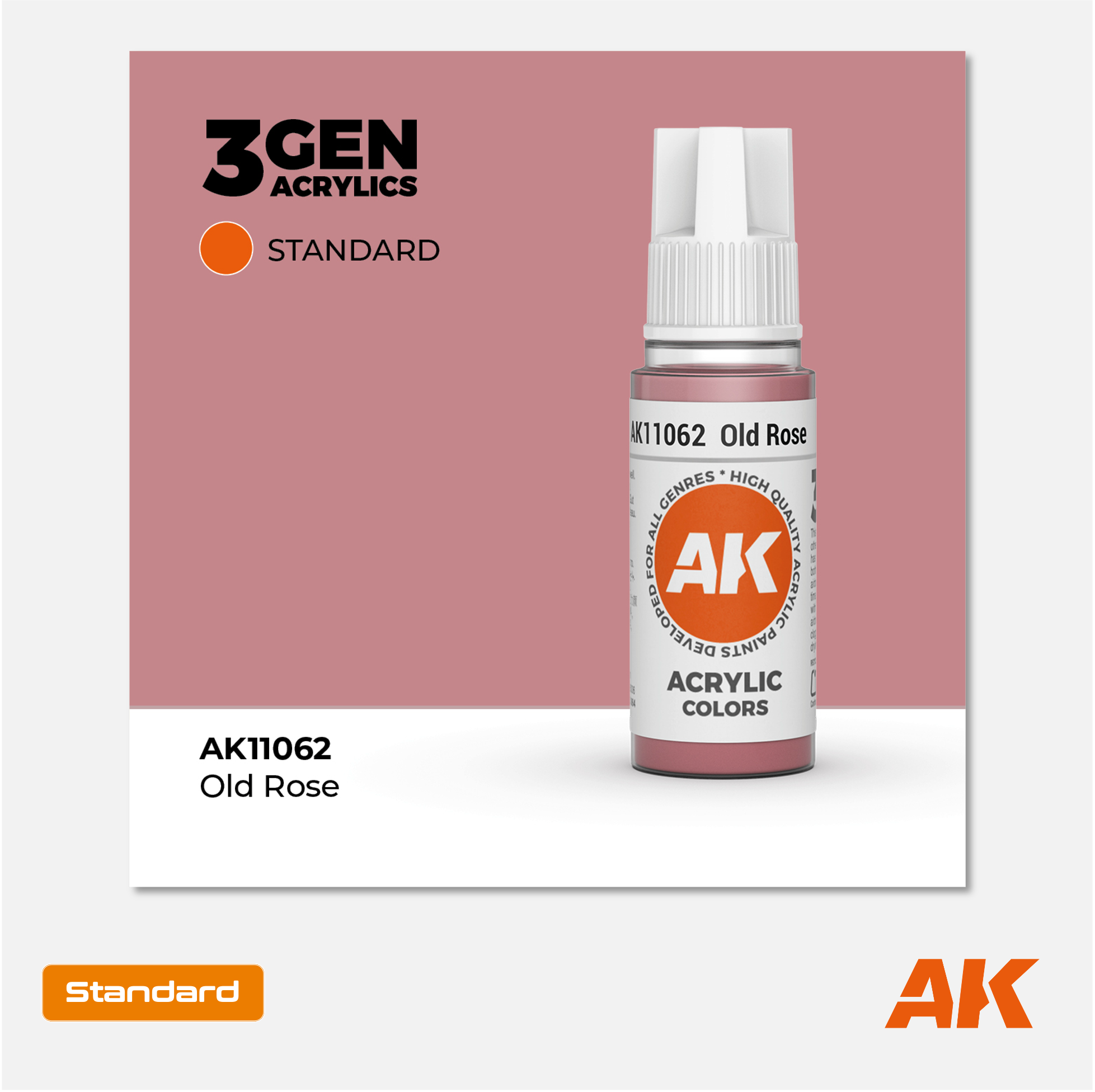 AK Interactive - 3Gen Acrylics Paint - Old Rose - AK11062 - Gothaforce