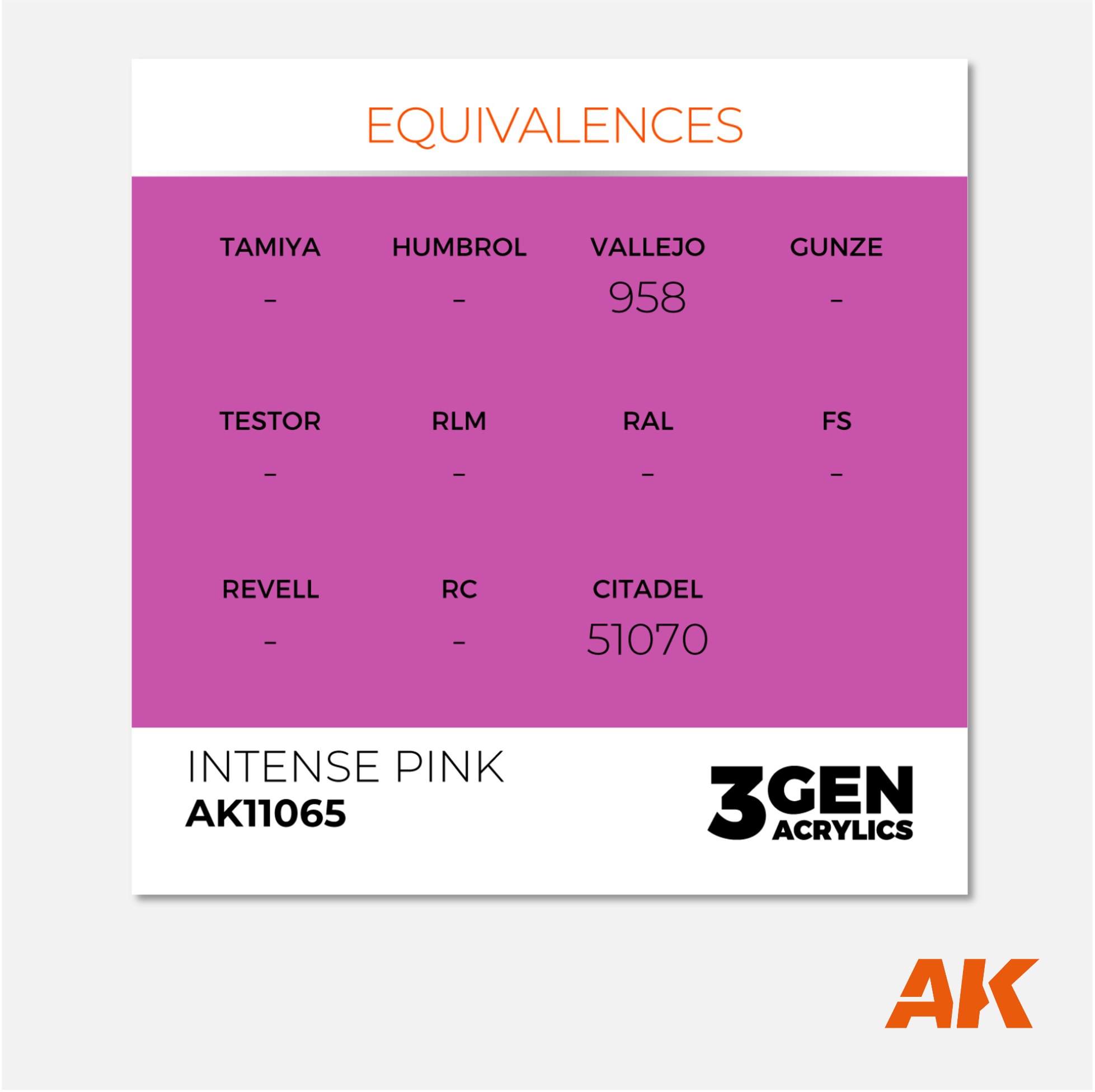 AK Interactive - 3Gen Acrylics Paint - Intense Pink - AK11065 - Gothaforce