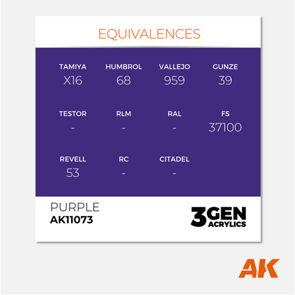 AK Interactive - 3Gen Acrylics Paint - Purple - AK11073 - Gothaforce