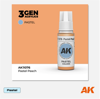 AK Interactive - 3Gen Acrylics Paint - Pastel Peach - AK11076 - Gothaforce