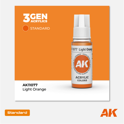 AK Interactive - 3Gen Acrylics Paint - Light Orange - AK11077 - Gothaforce