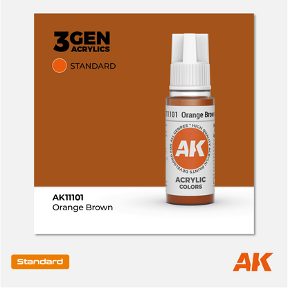 AK Interactive - 3Gen Acrylics Paint - Orange Brown - AK11101 - Gothaforce