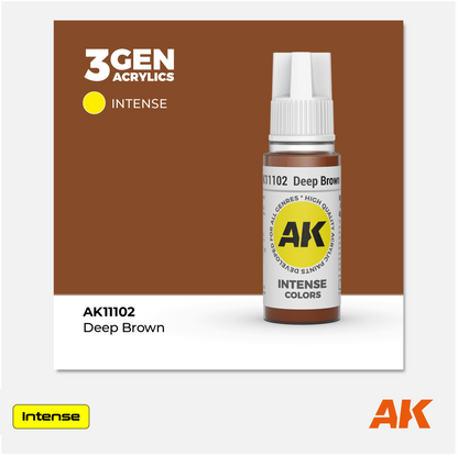 AK Interactive - 3Gen Acrylics Paint - Deep Brown - AK11102 - Gothaforce