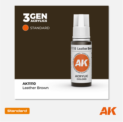 AK Interactive - 3Gen Acrylics Paint - Leather Brown - AK11100 - Gothaforce