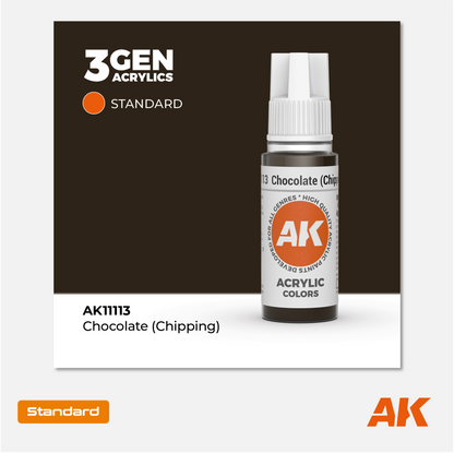 AK Interactive - 3Gen Acrylics Paint - Chocolate Chipping - AK11113 - Gothaforce