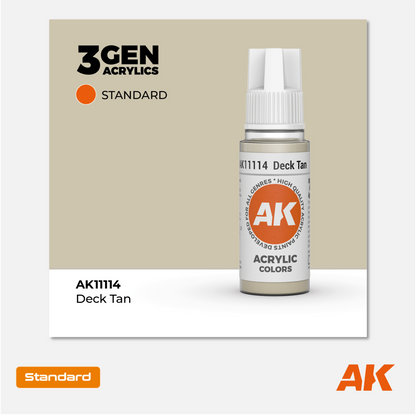AK Interactive - 3Gen Acrylics Paint - Deck Tan - AK11114 - Gothaforce