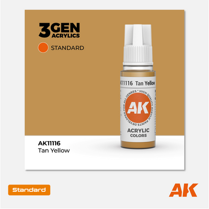 AK Interactive - 3Gen Acrylics Paint - Tan Yellow - AK11116 - Gothaforce