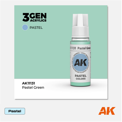 AK Interactive - 3Gen Acrylics Paint - Pastel Green - AK11131 - Gothaforce