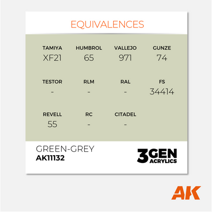 AK Interactive - 3Gen Acrylics Paint - Green-Grey - AK11132 - Gothaforce