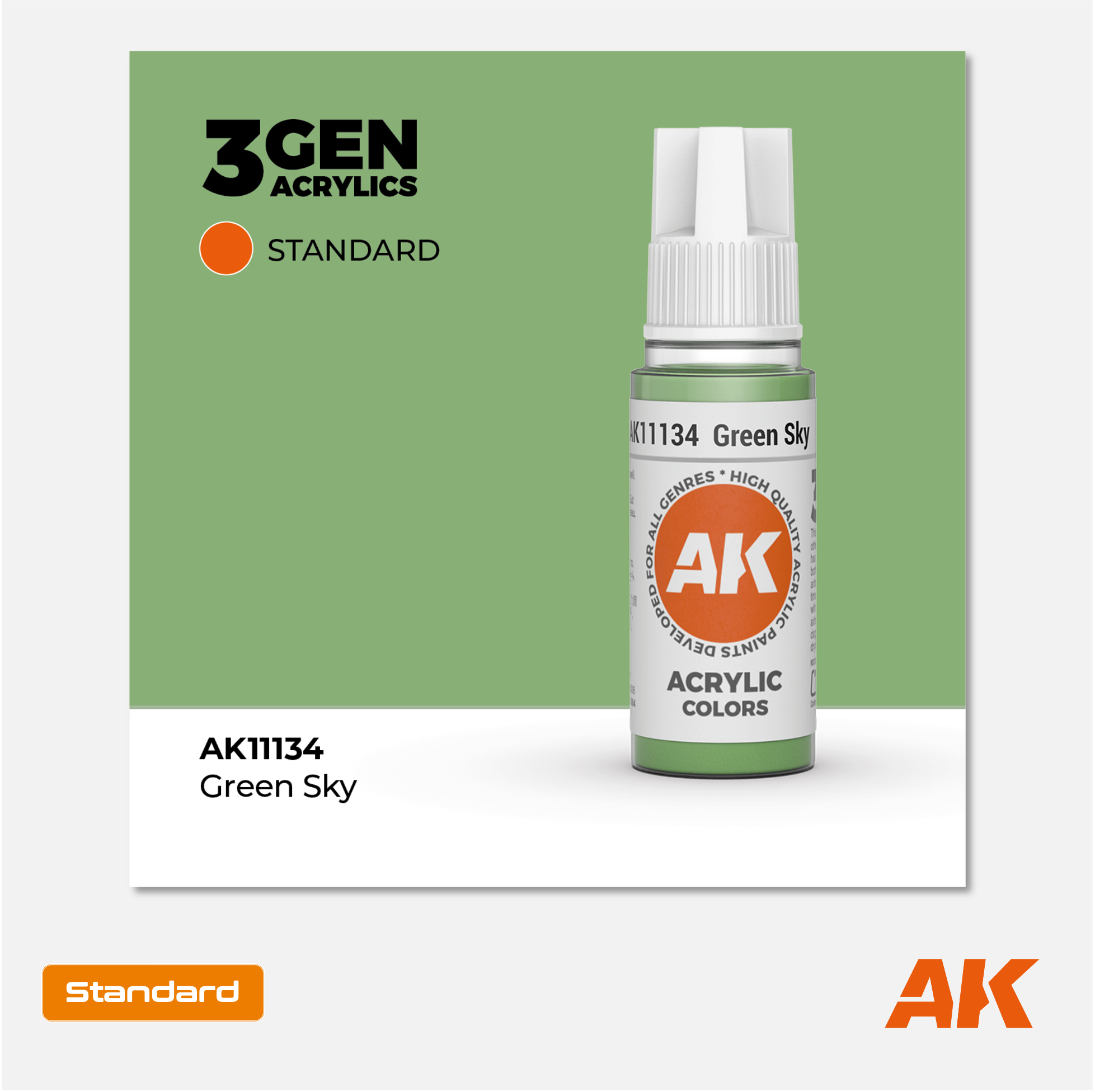 AK Interactive - 3Gen Acrylics Paint - Green Sky - AK11134 - Gothaforce