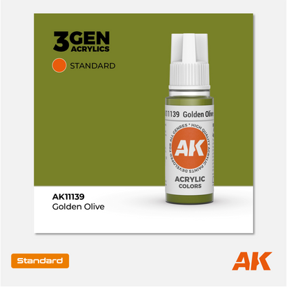 AK Interactive - 3Gen Acrylics Paint - Golden Olive - AK11139 - Gothaforce