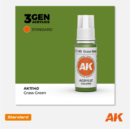 AK Interactive - 3Gen Acrylics Paint - Grass Green - AK11140 - Gothaforce