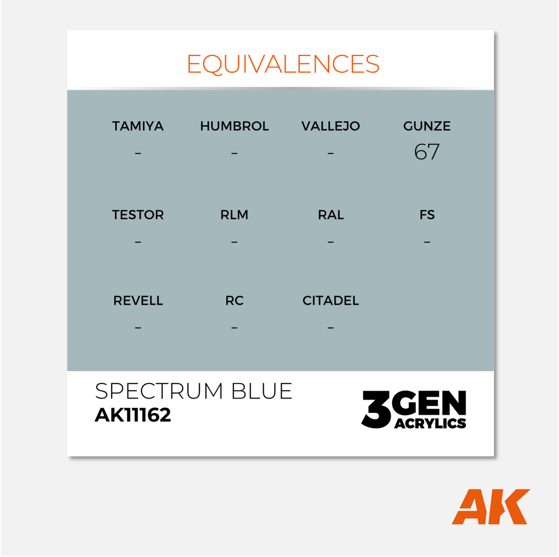 AK Interactive - 3Gen Acrylics Paint - Spectrum Blue - AK11162 - Gothaforce