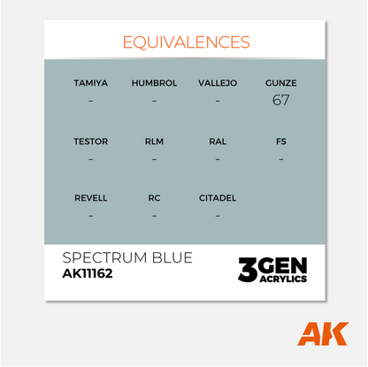 AK Interactive - 3Gen Acrylics Paint - Spectrum Blue - AK11162 - Gothaforce