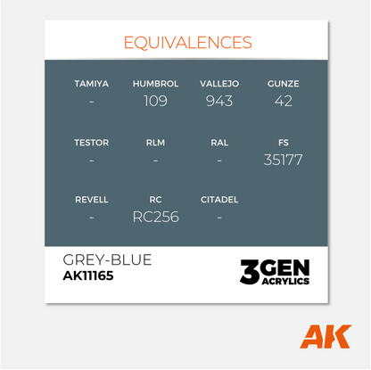 AK Interactive - 3Gen Acrylics Paint - Grey-Blue - AK11165 - Gothaforce