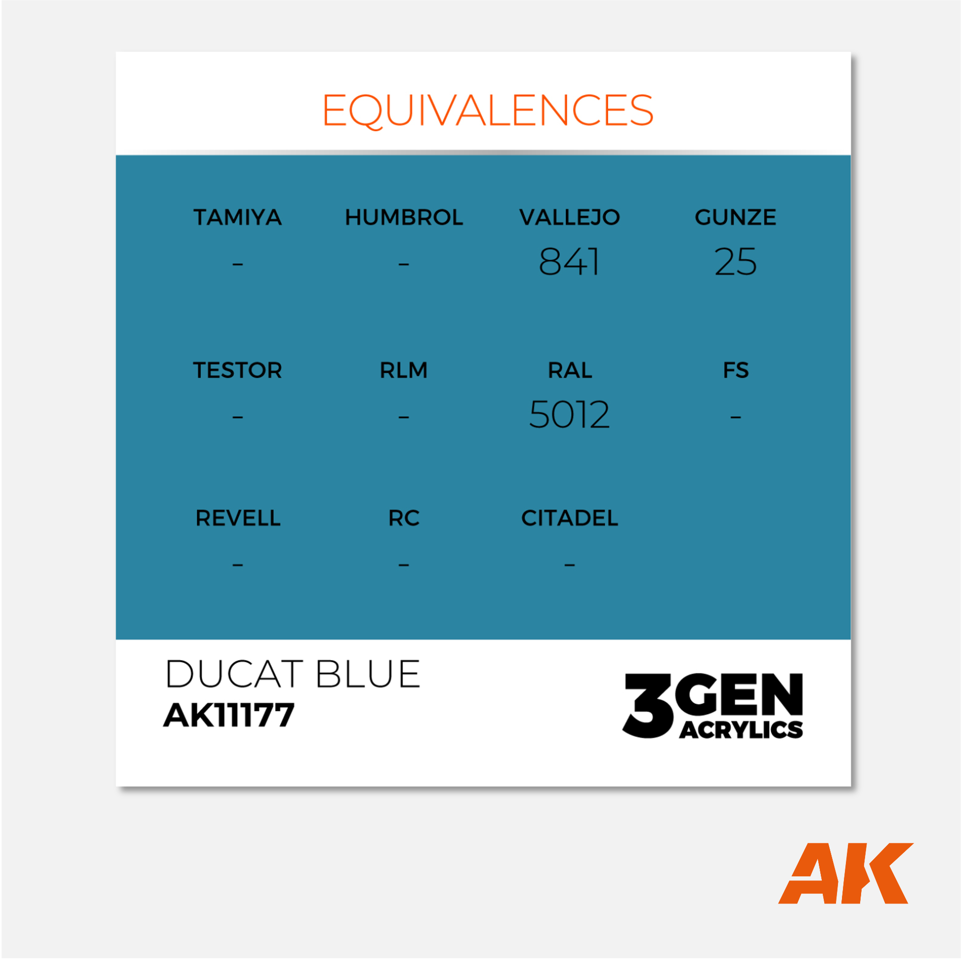 AK Interactive - 3Gen Acrylics Paint - Ducat Blue - AK11177 - Gothaforce