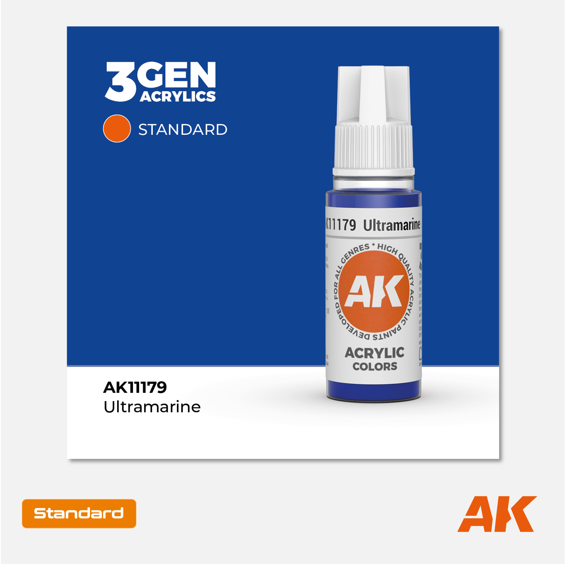 AK Interactive - 3Gen Acrylics Paint - Ultramarine - AK11179 - Gothaforce