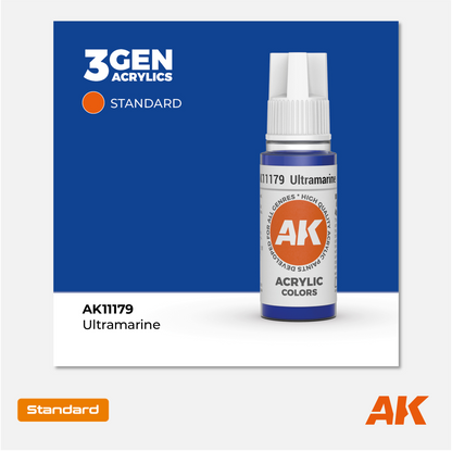 AK Interactive - 3Gen Acrylics Paint - Ultramarine - AK11179 - Gothaforce