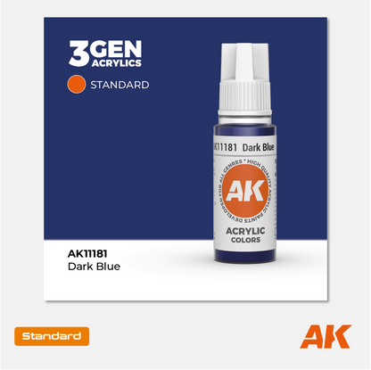 AK Interactive - 3Gen Acrylics Paint - Dark Blue - AK11181 - Gothaforce