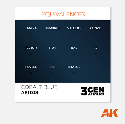 AK Interactive - 3Gen Acrylics Paint - Cobalt Blue - AK11201 - Gothaforce