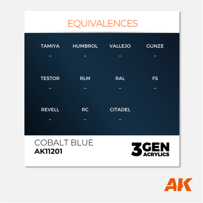 AK Interactive - 3Gen Acrylics Paint - Cobalt Blue - AK11201 - Gothaforce