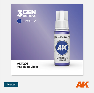 AK Interactive - 3Gen Acrylics Paint - Anodized Violet - AK11202 - Gothaforce